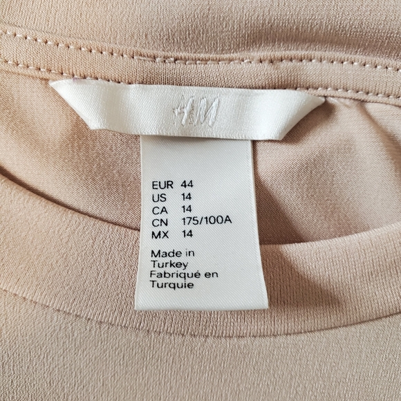 H&M Midi Dress 14 Nude - Picture 4 of 6